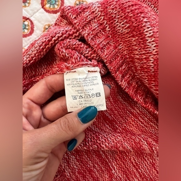 Gispa Italian Knit Pink Ombré Cardigan Tank Set Size L - Picture 6 of 12